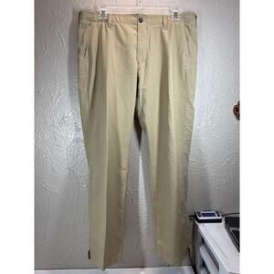 Under Armour Pants Mens Brown Tan Chino Flat Front Stretch Golf Size 40 x 30‎